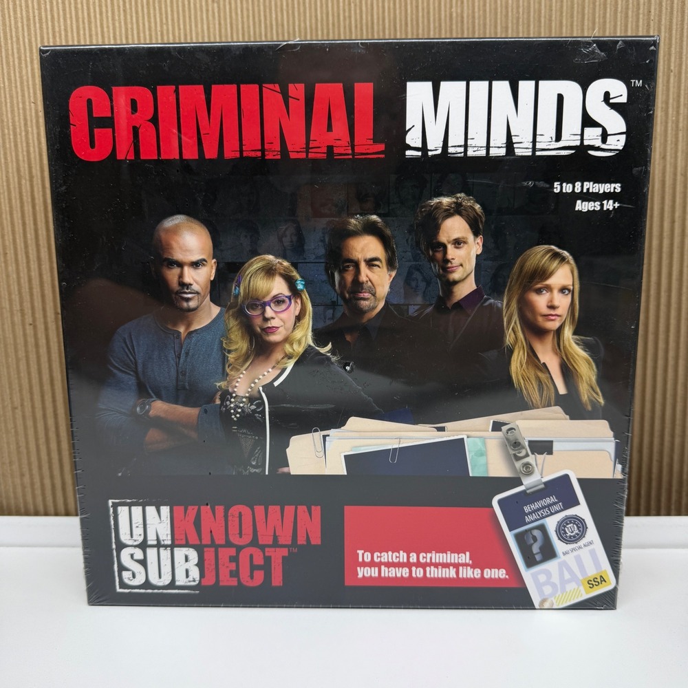 Criminal Minds Unknown Subject Board Game Social Deduction PlayMonster New